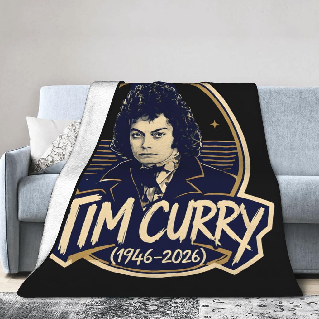 Rip Tim Curry Gift Blanket For Men Women Ultra Soft  Throw Blankets For Bed 50X60 Inches Multiple Sizes