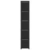 VidaXL Étagère à 15 cubes avec boîtes Noir 103x30x175,5 cm Tissu