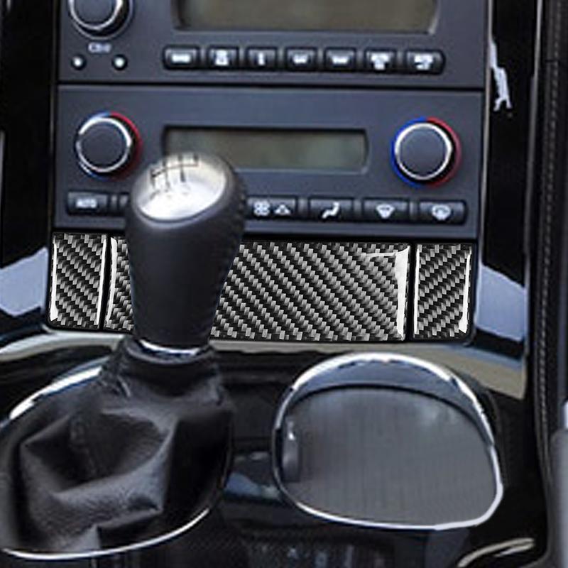 Pentru Chevrolet Corvette C6 2005-2007 3 bucăți cutie de depozitare din fibră de carbon reală pentru scaune pentru butoane de căldură pentru interiorul mașinii