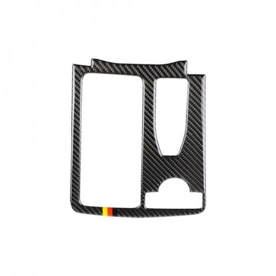 Auto Carbon Fiber Media Console Panel Trim For Mercedes-Benz C Class W204 07-13
