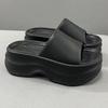 Summer new women's slippers summer one-word non-slip two-color thick-bottomed fashion women's beach slippers versatile