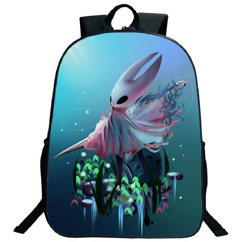 Hollow Knight Backpacks Hot Game Lightweight Laptop Teens School Bags Women Girls Capacity Cartoon Travel Mochilas