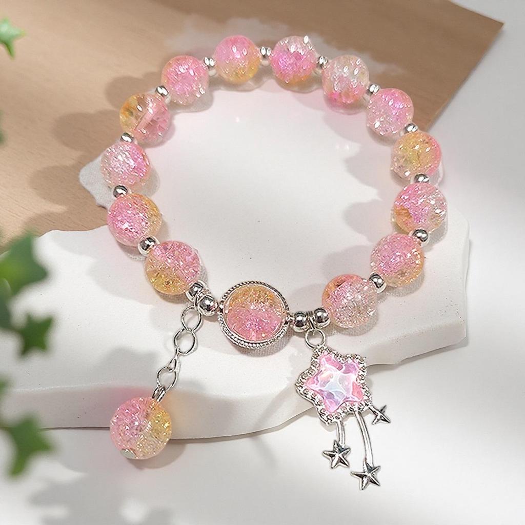 Butterfly Love Flower 10mm Handmade Beaded Bracelet - Original, Personalized, Exquisite Jewelry Gift for Friends and Newcomers