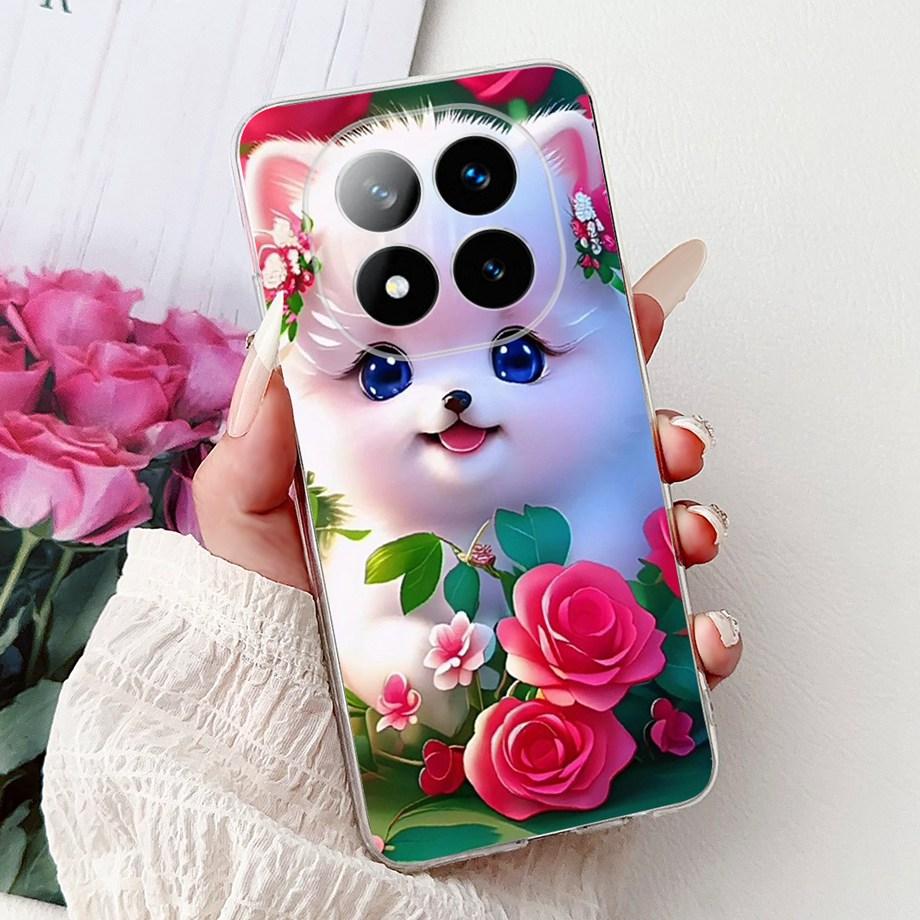 For Xiaomi Redmi Note 14 Pro+ 14Pro Note14 4G 5G Phone Case Back Cover Girly Fashion Flower Butterfly Paintong Soft TPU Fundas