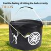 Golf-Schlagtasche, tragbare Power-Schlagtasche, geräuschlos, wasserdicht, Golfschwung-Trainingshilfe für den Aufprallpositionstrainer