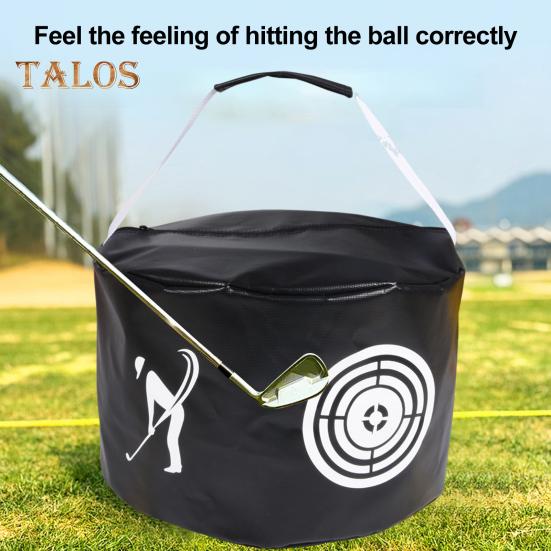 Golf-Schlagtasche, tragbare Power-Schlagtasche, geräuschlos, wasserdicht, Golfschwung-Trainingshilfe für den Aufprallpositionstrainer