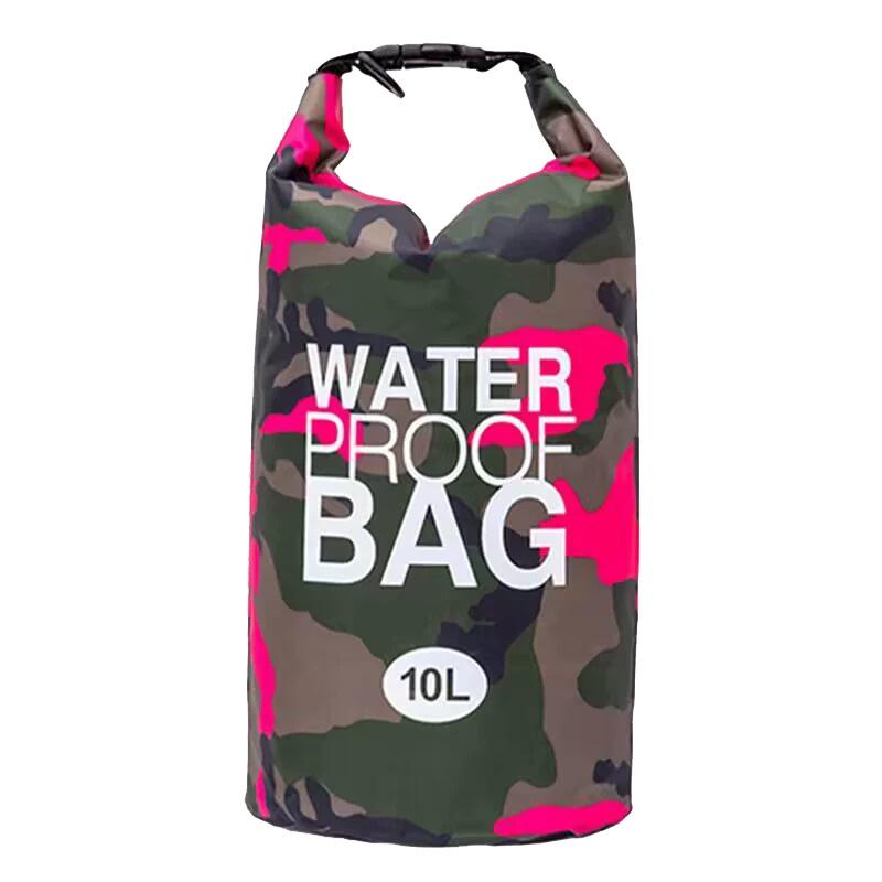 Waterproof Camouflage PVC Multi-Purpose Outdoor Bag for Rafting, Swimming, and Beach 5L Single Strap