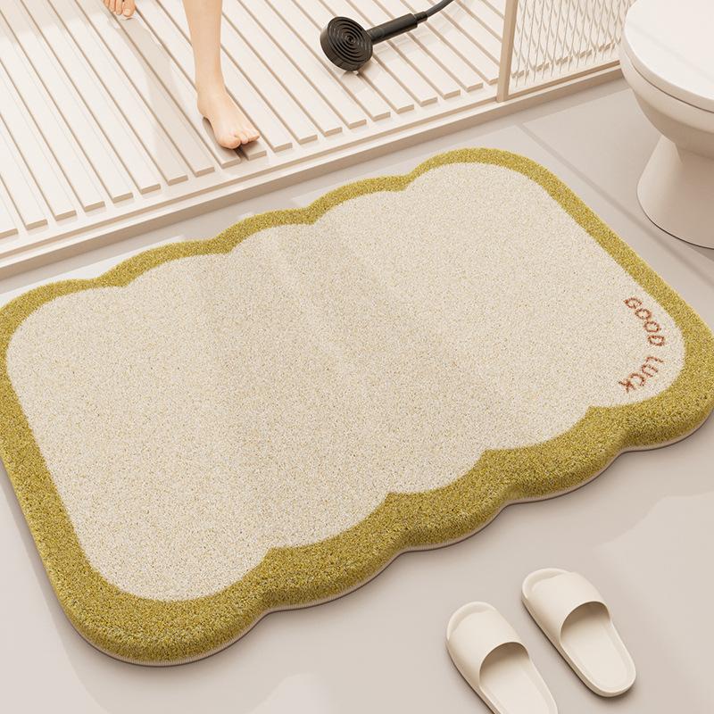 

Soft Thickened Coral Velvet Bath Mat, Super Absorbent Non-Slip Rug for Bathroom Floor, Toilet Shower Door Mat 40x60 cm