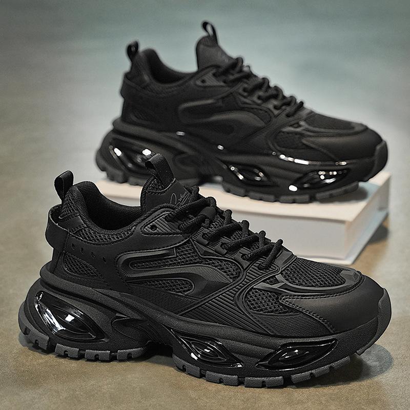 Shoes men's shoes 2025 new summer casual versatile height-increasing dad shoes men's mesh breathable casual sports shoes