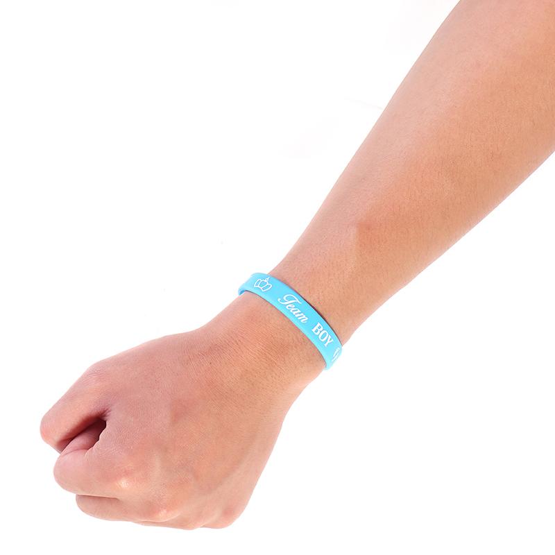 36 stk Kjønnsavslør armbånd Team Boy Silikon Armbånd Team Girl Gummi