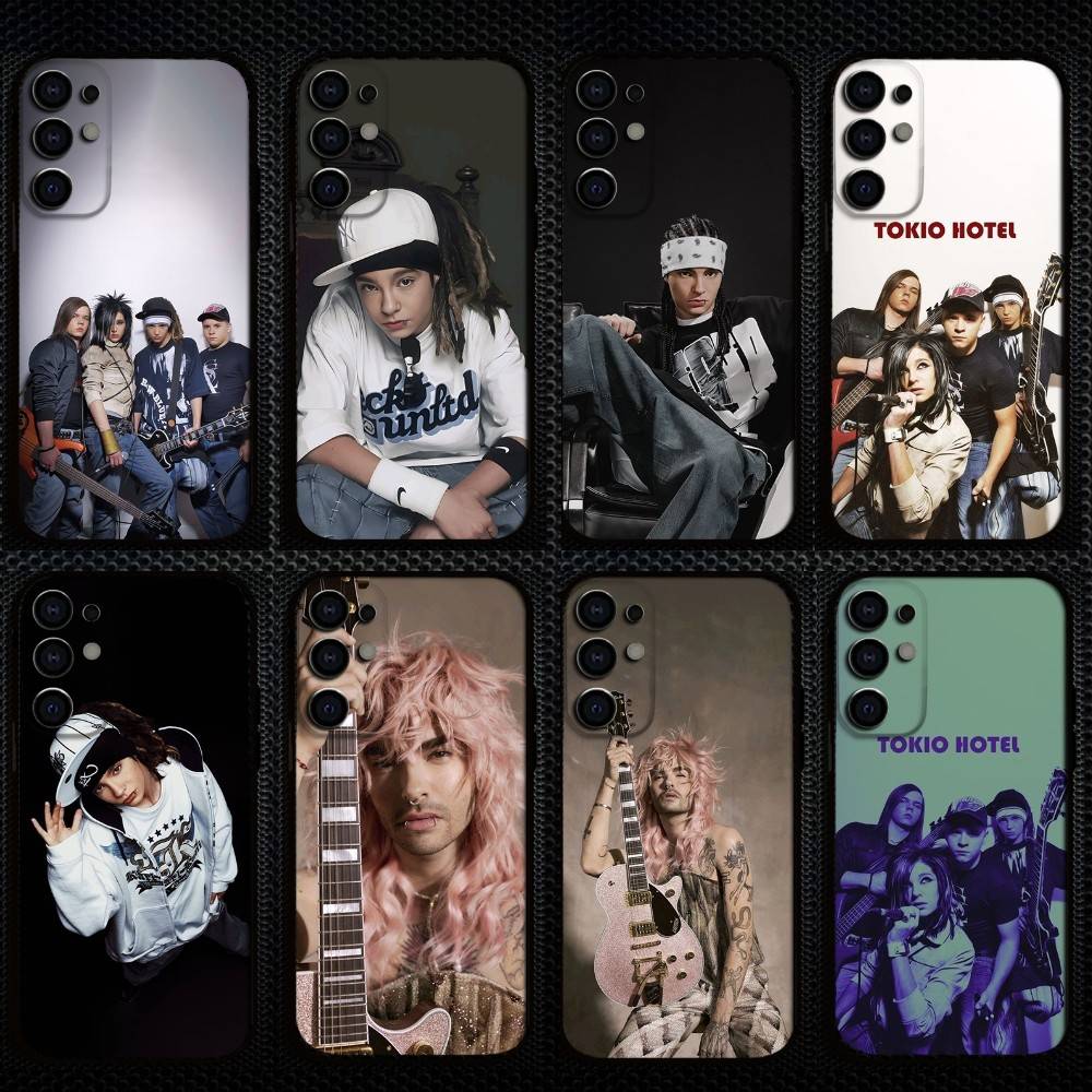 Tom Bill Kaulitz Tokio Hotel Etui na Telefon Dla Samsung S25,S24,S23,S22,S21,S20,Plus,Fe,Lite,Inne Czarne Pokrowiec