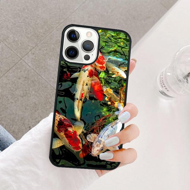 KOI CARP FISH Phone Case Cover For iPhone 17 Air 15 16e 14 13 12 Pro Max 11 Pro Max Plus Coque Shell