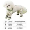 Pet Anti Dust Pants Anti-Slip Outdoor Anti Dirt Jumpsuit Waterproof Cartoon-Print Detachable Footed for Walking Hiking
