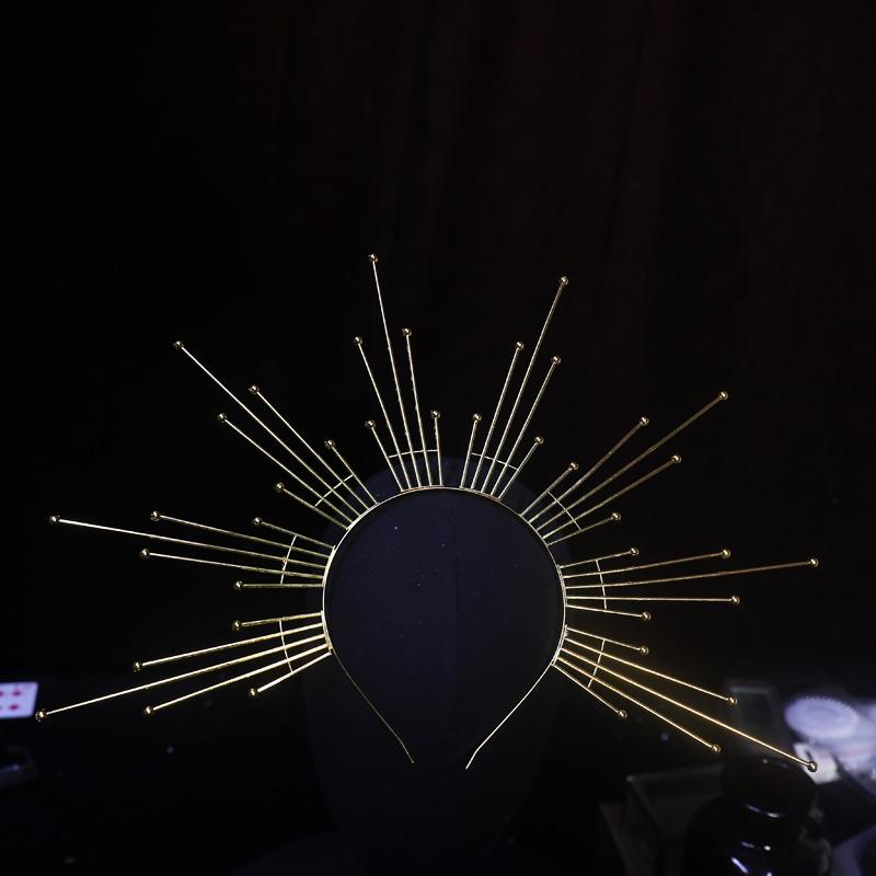 

1pc Exaggerated Headband Personalized Metal Hair Accessory Banquet Festival Eye-catching Crown Fashion Punk Headband Accessories