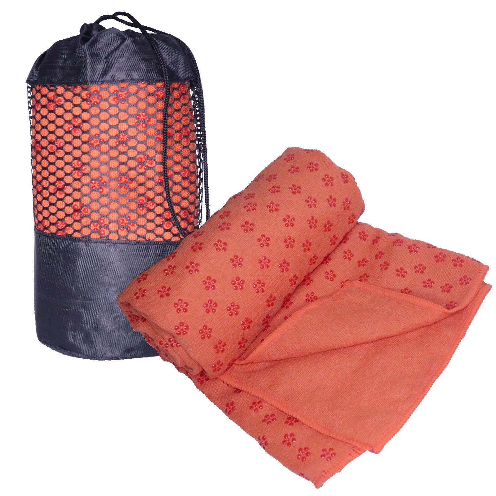 

Yoga Yoga Hot Yoga Mat Case Rug, Towel, Non-Slip, Anti-Slip, Yoga, Quick-Drying, Lightweight, [Storage Included] (Orange) фиолетовый