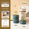 304 Stainless Steel Leak-Proof Multi-Layer Insulated Lunch Box for Office Workers & Students, Microwave Safe & Portable
