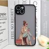 Fashion Girl Women Coffee Miss Phone Case for Samsung Galaxy S25 S24 S23 Ultra S22 Plus S21 FE 5G Shockproof Bumper Hard Covers