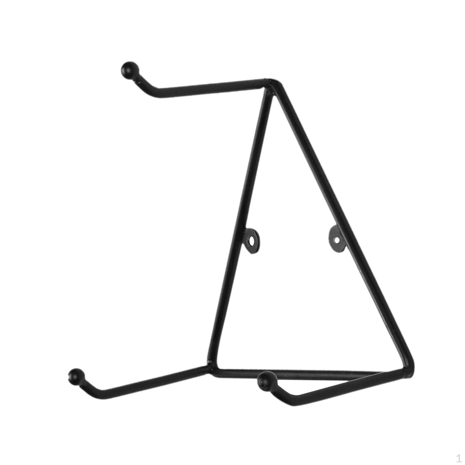 

Wall Mounted Coffee Cup Holder Kitchen Triangle Metal Rack Modern Space Saving Portable Mug