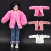 Casual Plush Coat Fashion Girl Doll Wearing for 1/6 Doll/29~32cm Doll Clothes Accessories