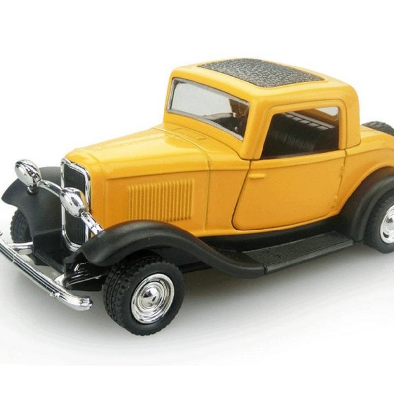 1:32 Alloy Pull Back Simulation Retro Classic Double Open Door Car Ford Alloy Car Toy Gifts Model