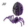 Fun Ritual Surprise Toys 3D Printed Articulated Skeleton Spider with Hollow Egg, Movable Joint Nighttime Scavenger Hunt Props Figurine, Halloween