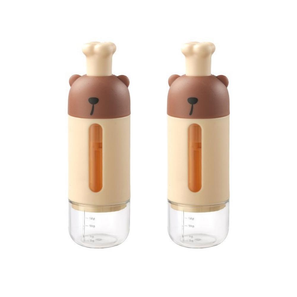 2Pcs Sealed Quantitative Seasoning Bottle Dustproof Spice Container Practical Salt Organizer  BBQ