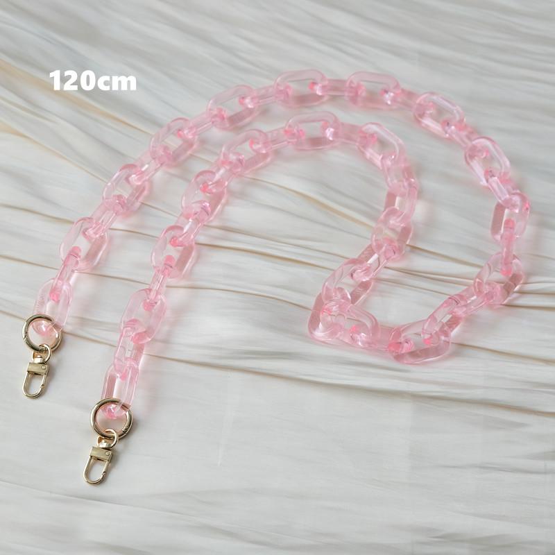 New Phone Accessory Detachable Parts Chain Matte White Crossbody Resin Luxury Strap Phone Case Chains Candy Neon Acrylic Shoulder Chain