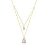 Niche Design Double-Layer Floating Water Drop Necklace for Women – Exquisite, Fashionable, Versatile Clavicle Chain