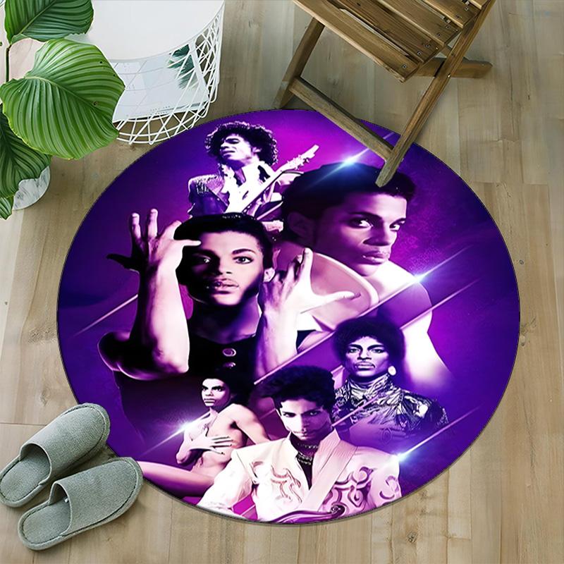 1pc Prince1 Print Round Carpet Chair Round Carpet Suitable for Bedroom Living Room Home Decorative Carpet