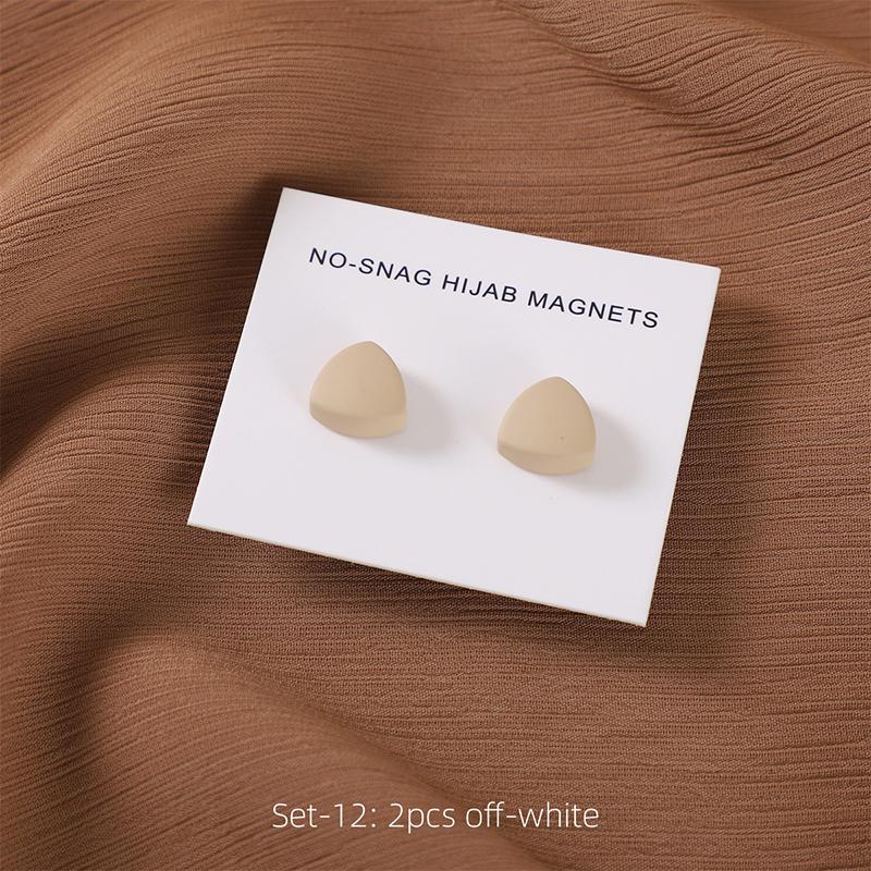 Matte Magnet Hijab Pins for Muslim Headscarf Women Scarf Magnetic Button Shawls Magnetic Brooch Ramadan Islamic Turban Fingdings