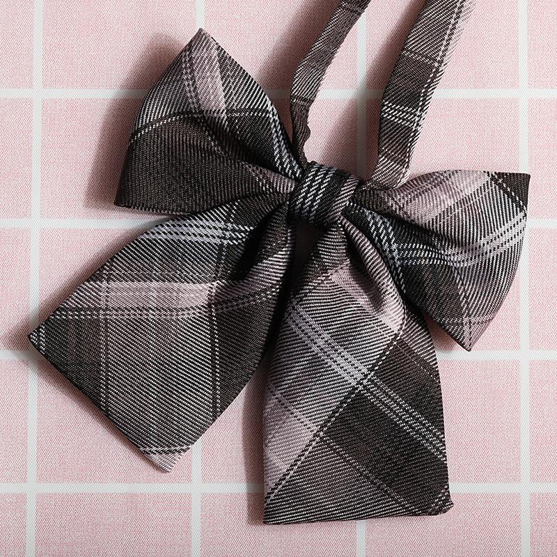 Jk Japanese Plaid Korean Version Of Collar Flower Graduate Female Collar Flower College Wind Streamer Jk Bow Shirt Accessories Sailor Suit