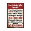 Putuo Decor  Vintage Metal Sign No Drama Zone Dont Bring That Mess Around Here Wall Art Decor for Office Studio Bar Gift