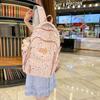 Schoolbag Japanese Ins School Bag Girls Junior High School Cute Sweet Star Backpack High School Student Lightweight Large Capacity Backpack