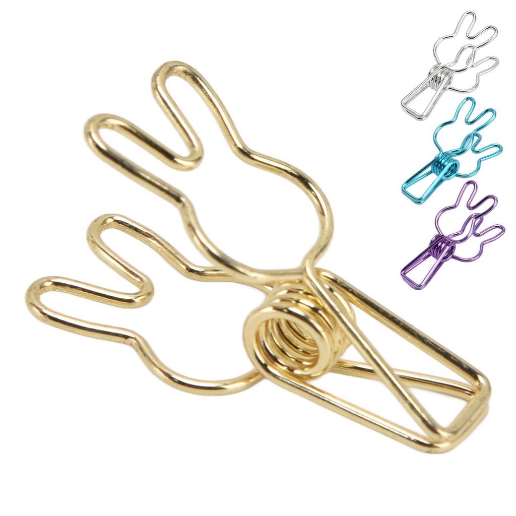 20 ks spony Víceúčelová multifunkční galvanizační spona z dutého kovu se silnou pružinou