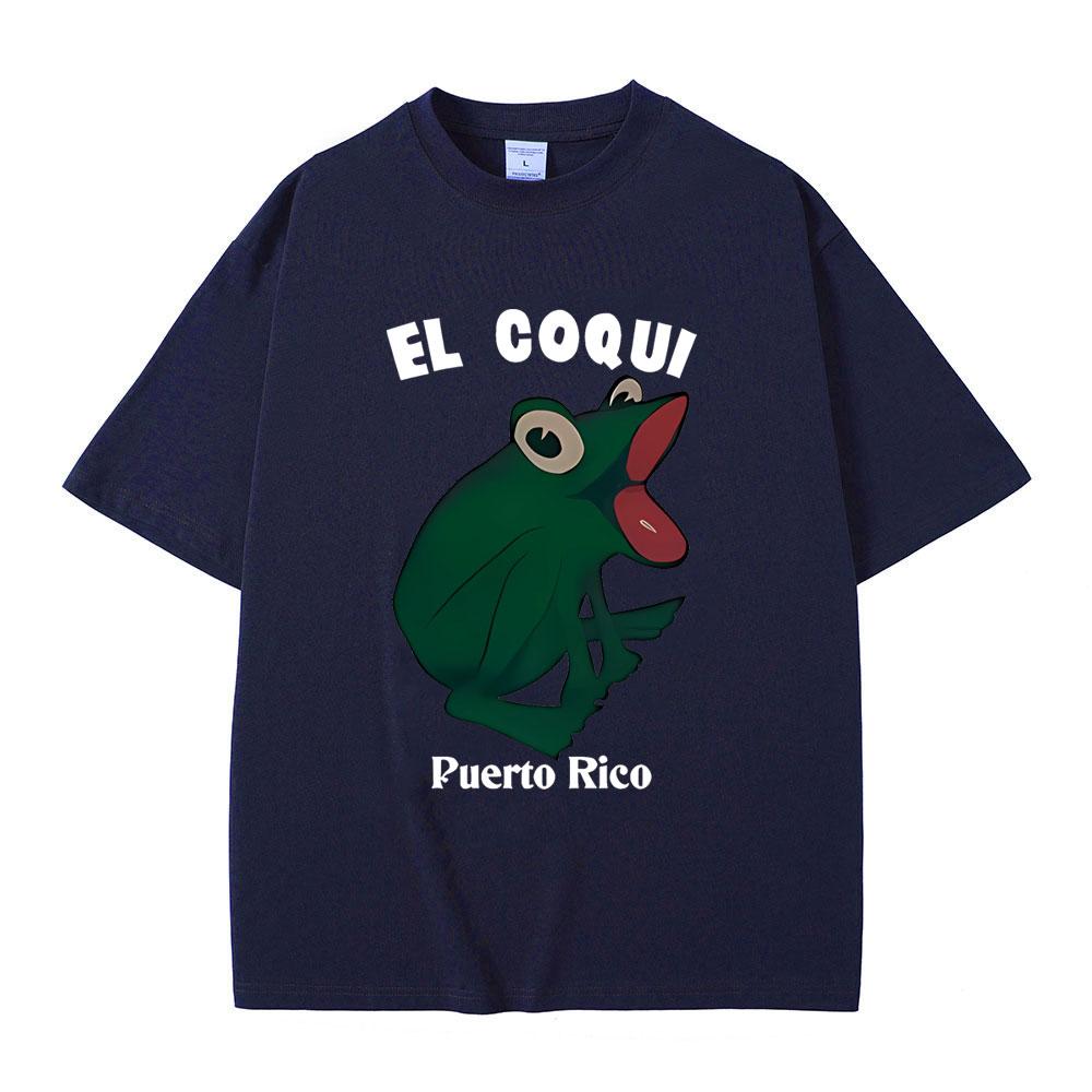 Bad Bunny EL COQUI Rana Stesso Stile Magliette Debi Tirar Mas Fotos Stampa Album Maglietta Uomo Donna Hip Hop Estate Maglietta Oversize