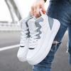 Fashion Sneakers Women's Colorblock Lace-up Breathable Sneakers Woman Campus Sneakers Show Feet Soft Leather Casual Shoes Women