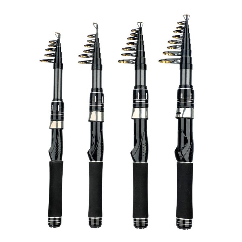 New Ultra-short Compact Telescopic Spinning Rod 1.5-2.4m Portable Mini Surf Pole Multipurpose for Saltwater Shore Casting Lure