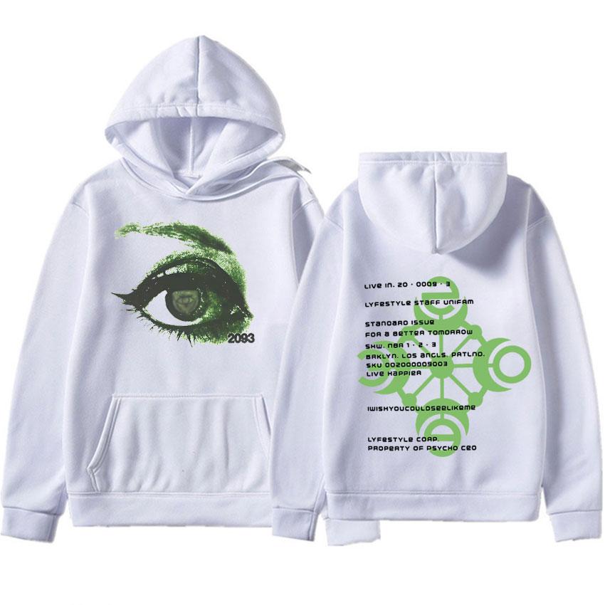Yeat Lyfestyle 2093 Eye Print Hoodie Album Merch Pullovers Fashion Sweatshirts Men's Casual Y2K Top Aesthetic Long Sleeve
