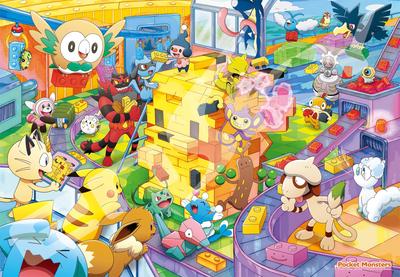 ENSKY Pokemon Let's Make Together! Pikachu Block 51 X 73.5cm Jigsaw Puzzle 1000 Pieces JIGSAW PUZZLE 1000T-134