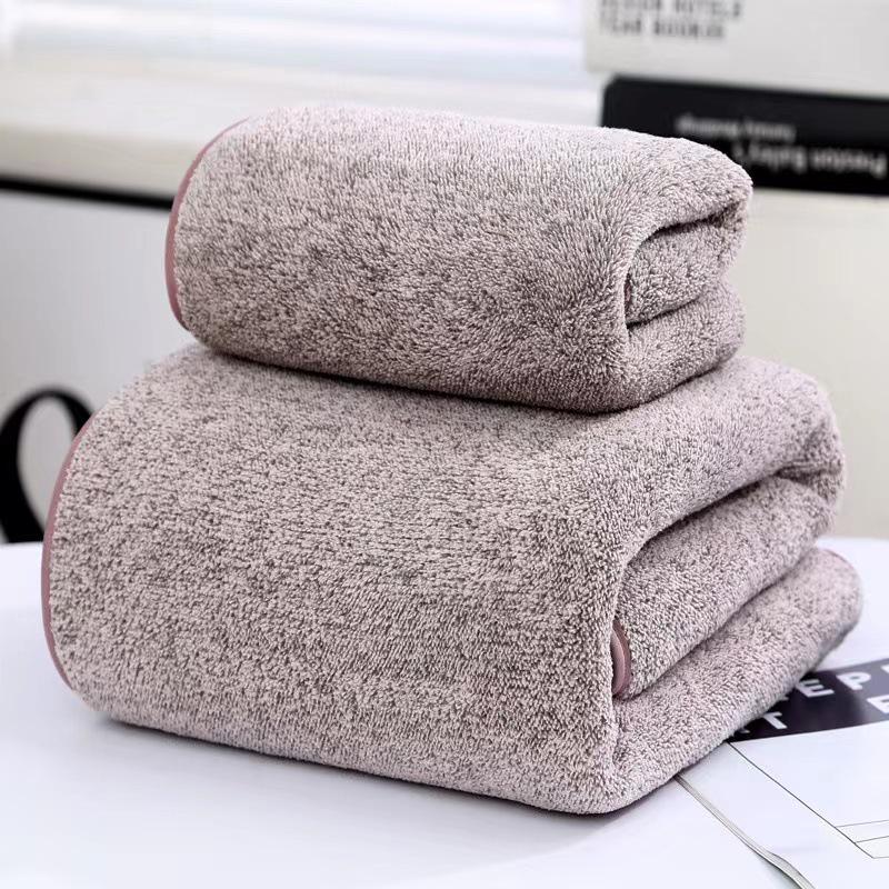 Sternenhimmel Korallenfleece Handtuch-Set: Hochdichte Bade- und Gesichts-Handtücher für Eltern und Kinder, Geschenkfertig mit Logo.