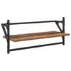 Wall Shelf Set 6 pcs Reclaimed Wood Look 100 x 25 x 30 cm Wood Based Material
