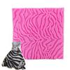 Quadratische Matte Fondant Wandfliesen Formen Spitze Silikon Süßigkeiten Kuchen Rand Dekoration Schokolade Zebra Form