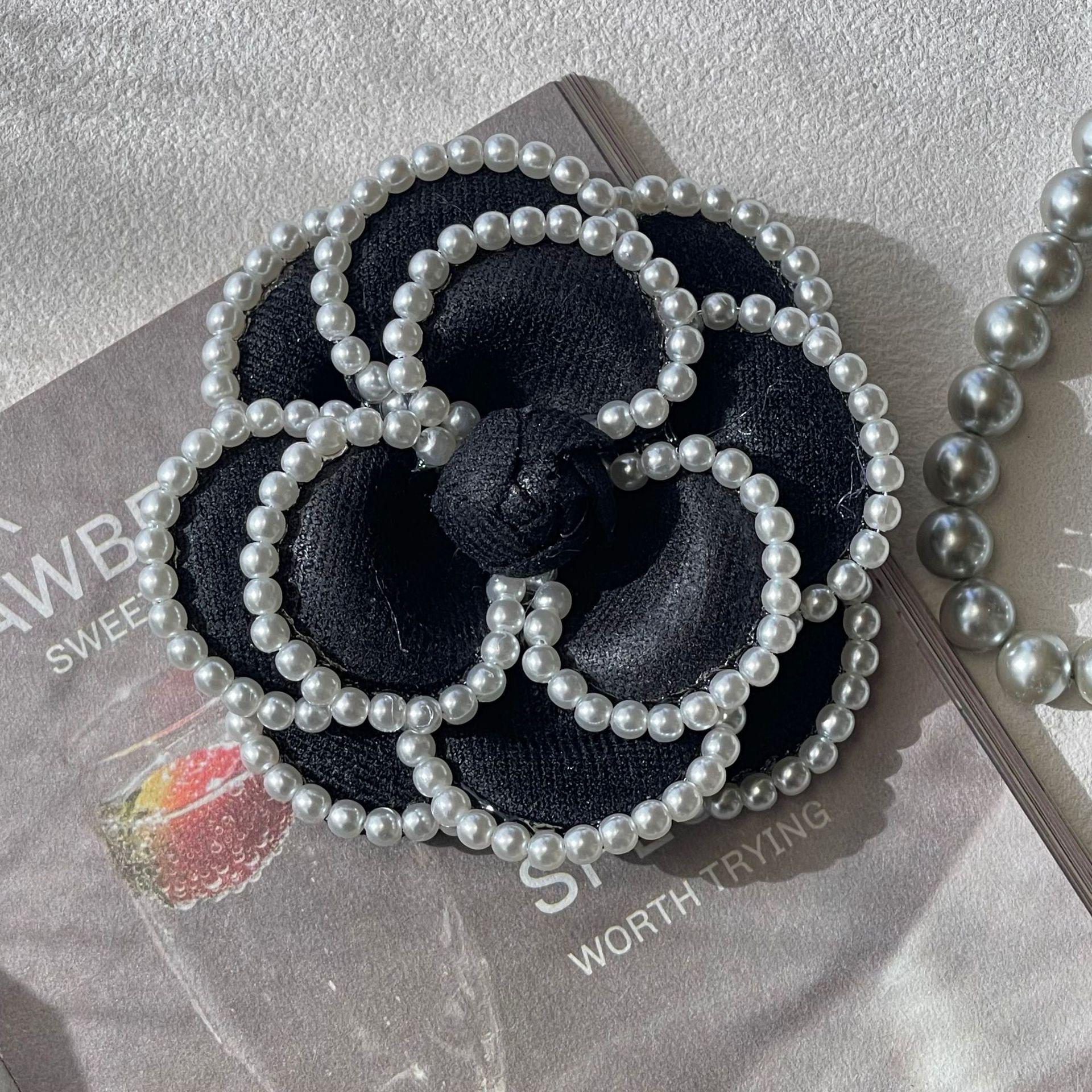 Elegant Camellia Pearl Brooch  Hairpin - Versatile Corsage Decoration