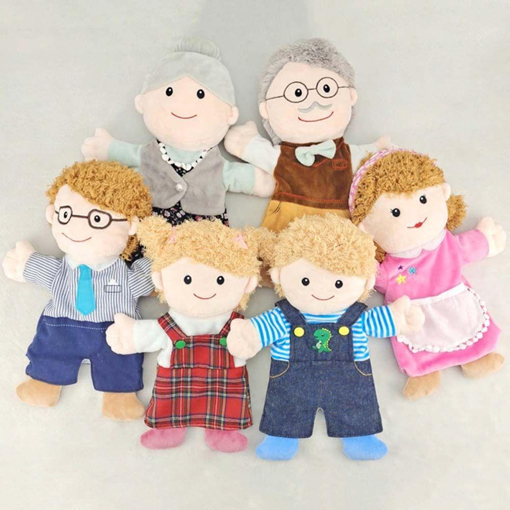 

Half Body Pillow Toys Family Puppet Hand Doll Hand Puppet Plush Doll Stuffed Toys Puppet Plush Toy A