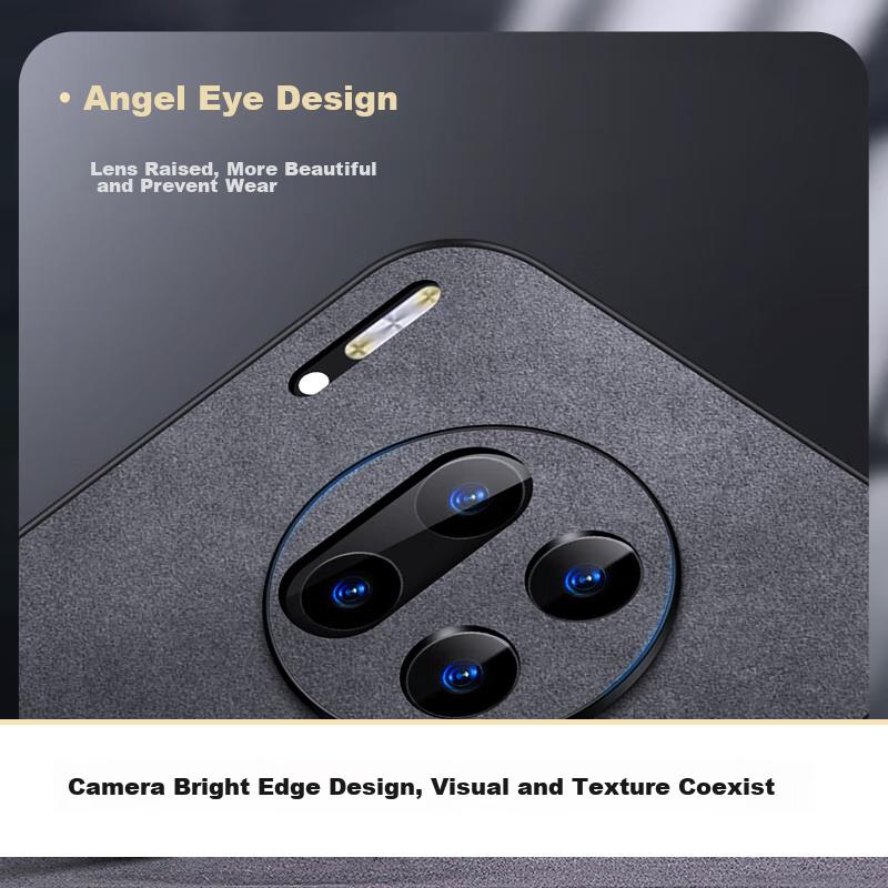 Huawei Mate30 Pro Phone Case, Mate30e Pro Protective Cover, Shockproof Lens Full Protection Soft, Simple Luxury Silicone Outer Casen, Black