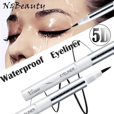 Black Waterproof Liquid Eyeliner Long Lasting Quick Dry Smudge Proof Cool Black Eyeliner for Perfect Eye Makeup