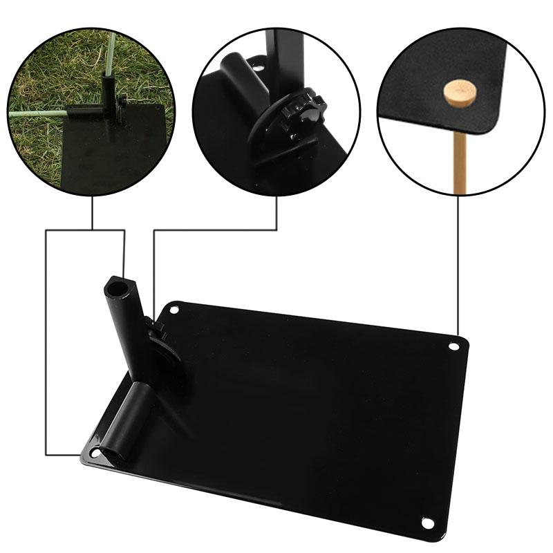 Golf Alignment Stick Holder Swing Practice Plate Plane Trainer Training Aid Alignment Stick Base