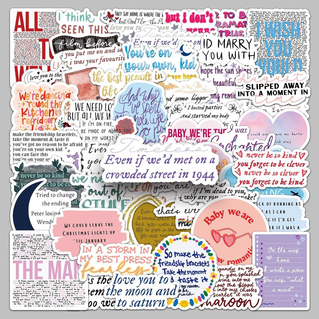 Fun Sticker Pack For Water Bottles, Luggage, Laptop, And Phone Case Decoratio