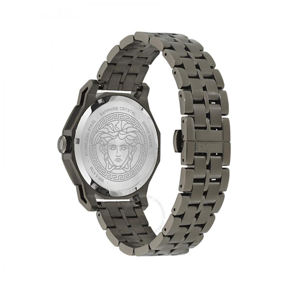 Versace MeduSa Deco Quartz Grey Dial Men S Watch Ve9i00524