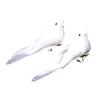 Artificial Birds Simulated little bird, white bird, feathered bird, little white dove Decoration